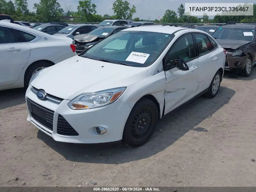 2012 Ford Focus Se VIN: 1FAHP3F23CL336467 Lot: 39682520