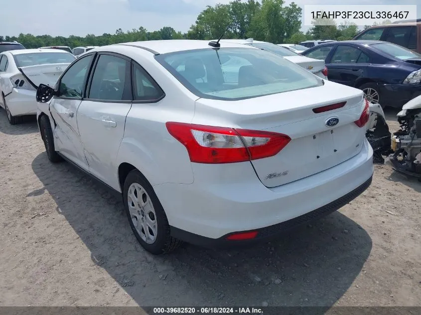 1FAHP3F23CL336467 2012 Ford Focus Se