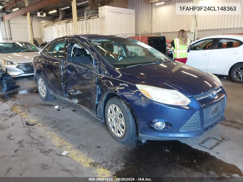 2012 Ford Focus Se VIN: 1FAHP3F24CL148363 Lot: 39697033