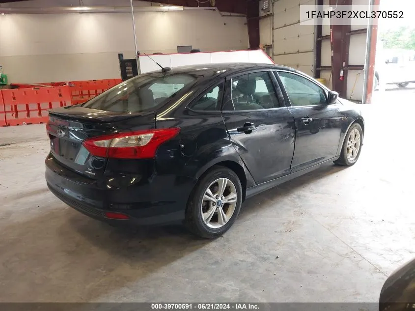 1FAHP3F2XCL370552 2012 Ford Focus Se