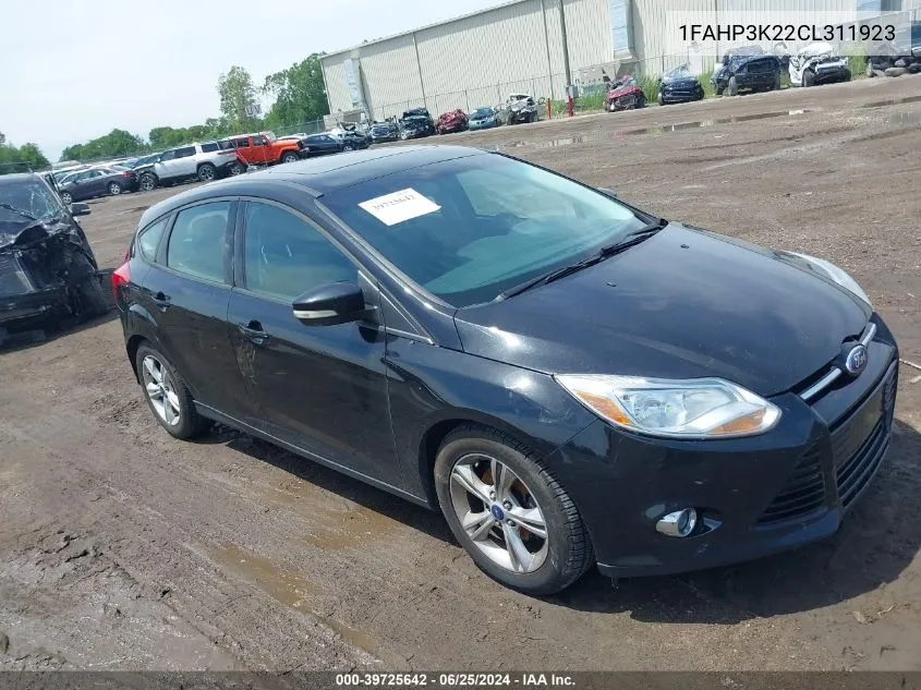 2012 Ford Focus Se VIN: 1FAHP3K22CL311923 Lot: 40383392