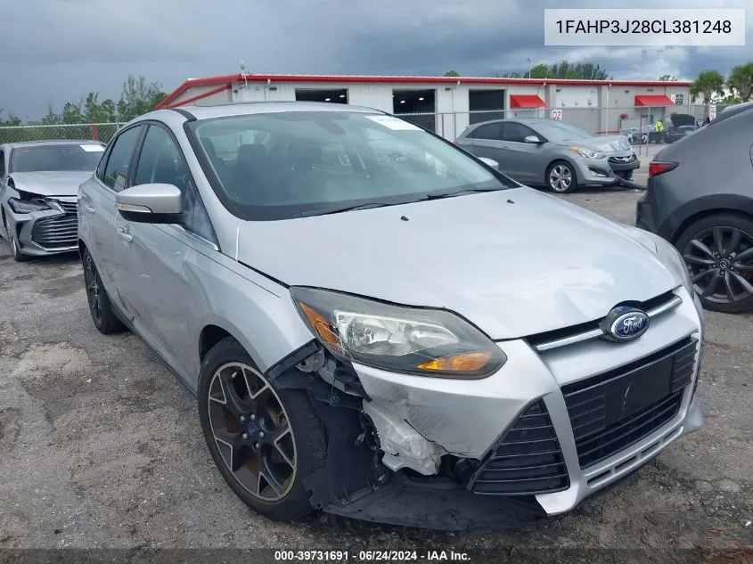 1FAHP3J28CL381248 2012 Ford Focus Titanium