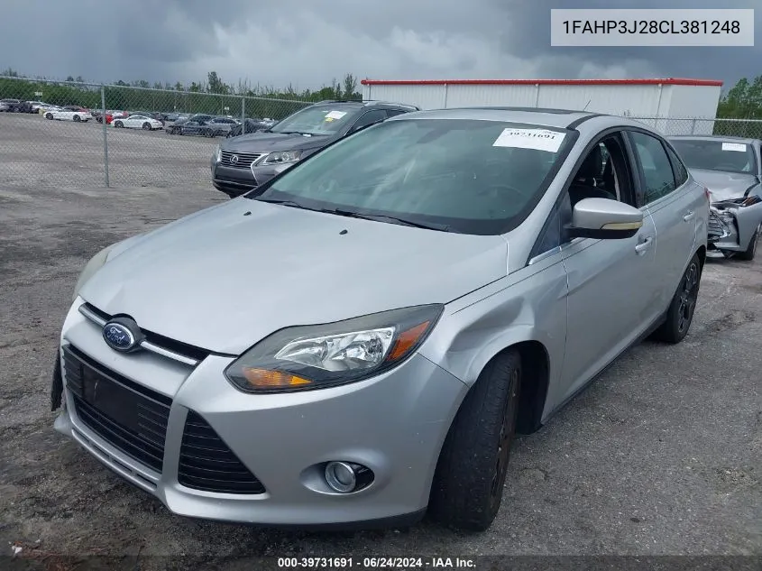 1FAHP3J28CL381248 2012 Ford Focus Titanium