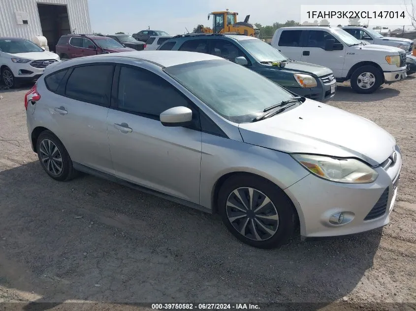 2012 Ford Focus Se VIN: 1FAHP3K2XCL147014 Lot: 39750582