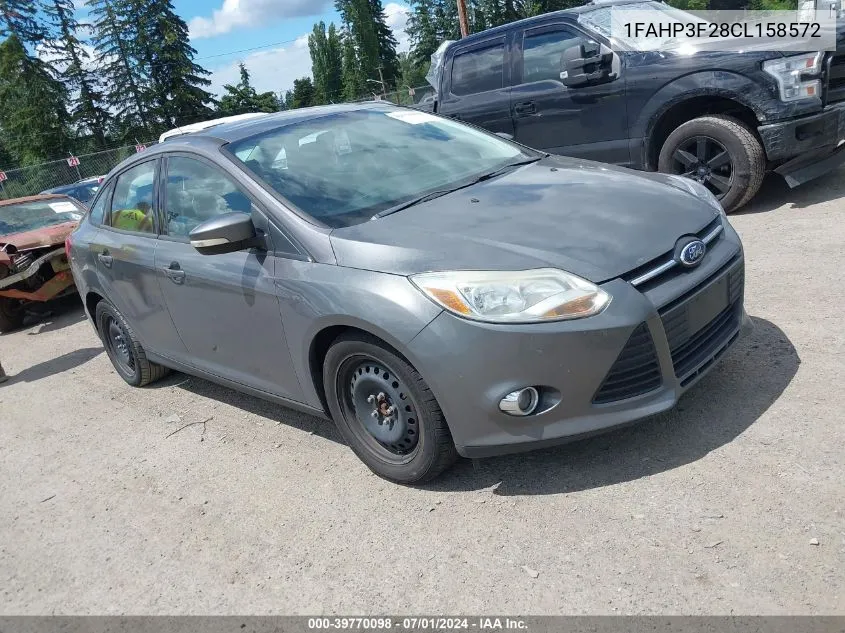 2012 Ford Focus Se VIN: 1FAHP3F28CL158572 Lot: 39770098