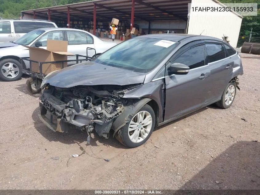 1FAHP3H23CL155933 2012 Ford Focus Sel