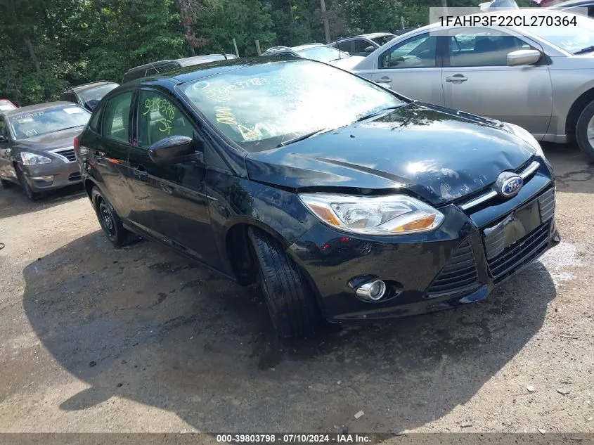 2012 Ford Focus Se VIN: 1FAHP3F22CL270364 Lot: 39803798