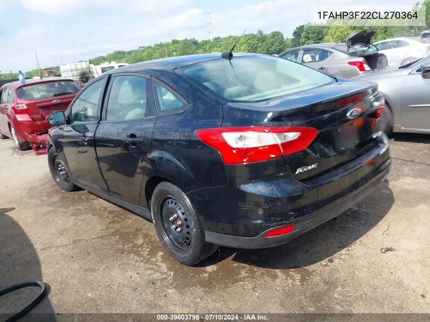 1FAHP3F22CL270364 2012 Ford Focus Se