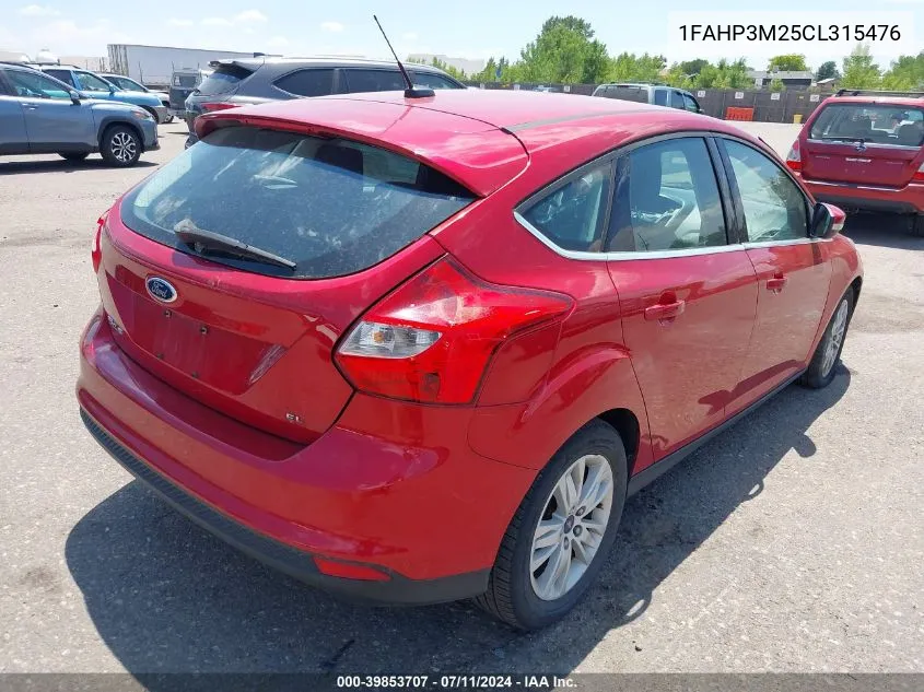 1FAHP3M25CL315476 2012 Ford Focus Sel