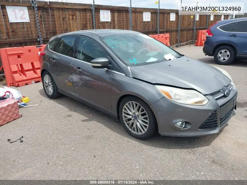 1FAHP3M20CL324960 2012 Ford Focus Sel