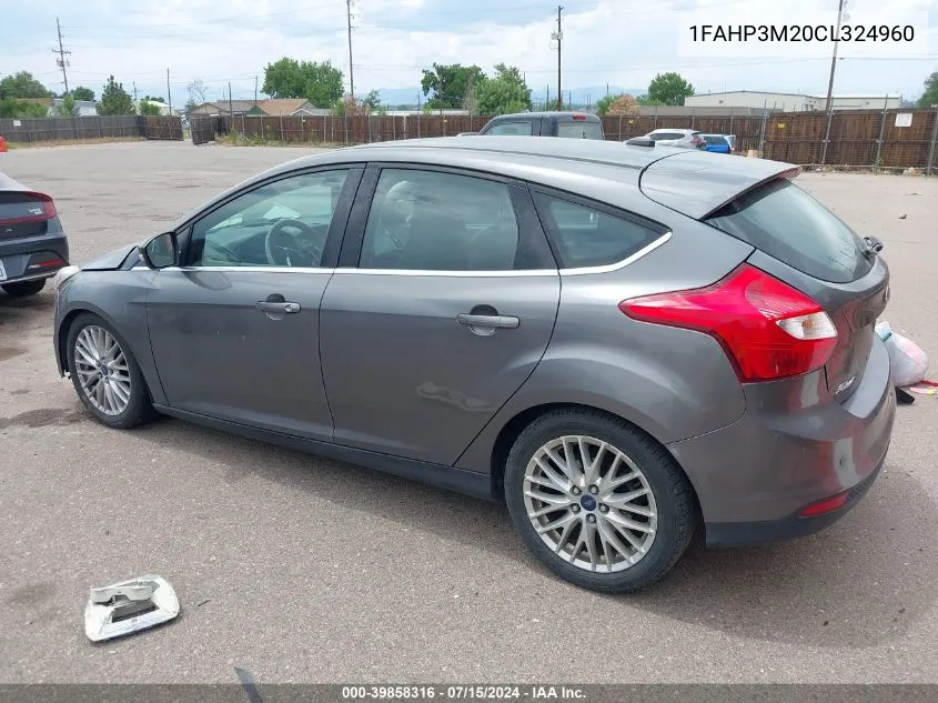 1FAHP3M20CL324960 2012 Ford Focus Sel