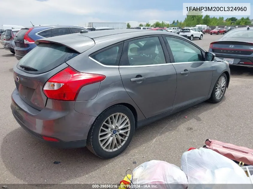 1FAHP3M20CL324960 2012 Ford Focus Sel