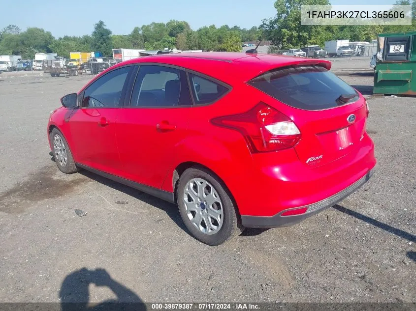 1FAHP3K27CL365606 2012 Ford Focus Se