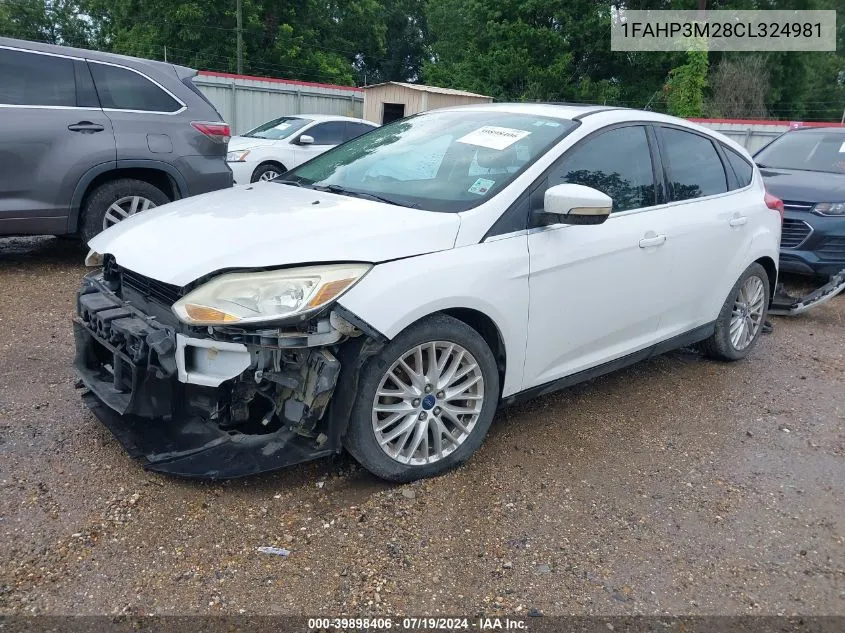 1FAHP3M28CL324981 2012 Ford Focus Sel