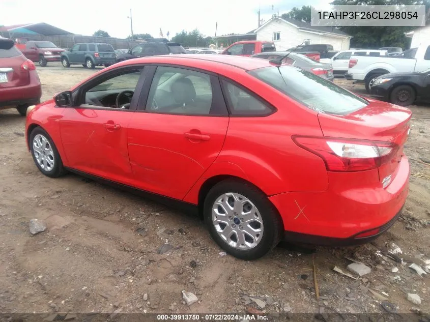 2012 Ford Focus Se VIN: 1FAHP3F26CL298054 Lot: 39913750