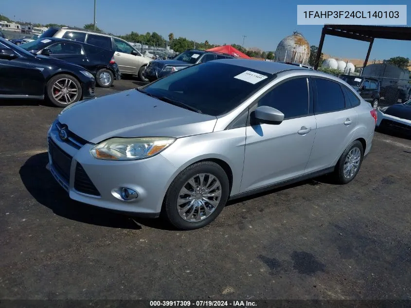 1FAHP3F24CL140103 2012 Ford Focus Se