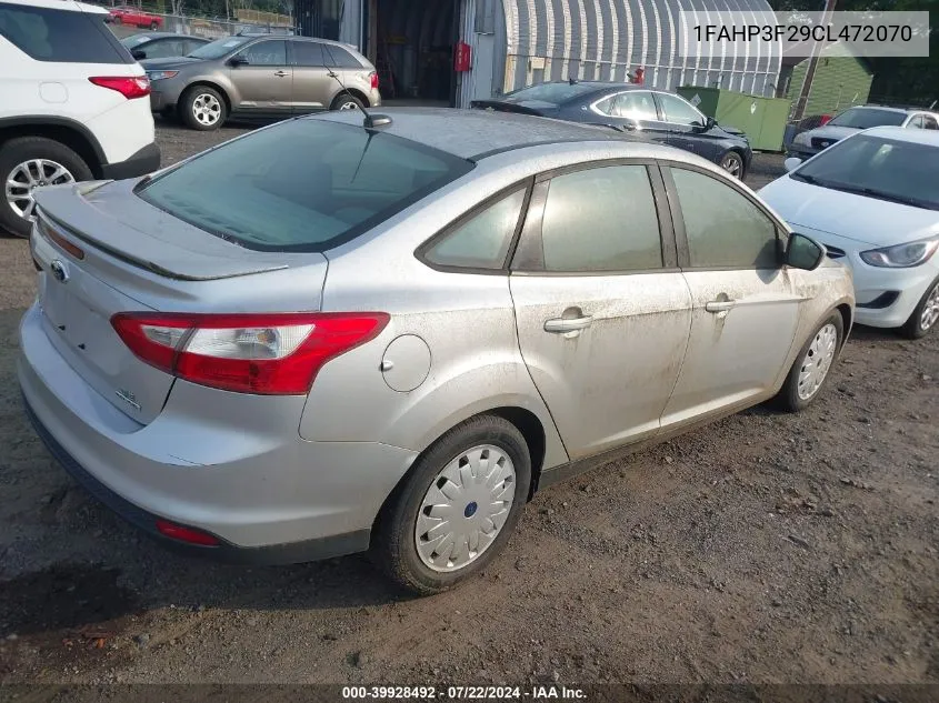 2012 Ford Focus Se VIN: 1FAHP3F29CL472070 Lot: 39928492