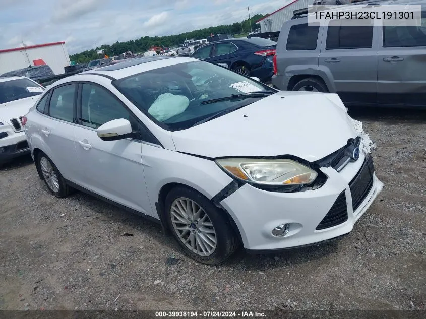 2012 Ford Focus Sel VIN: 1FAHP3H23CL191301 Lot: 39938194