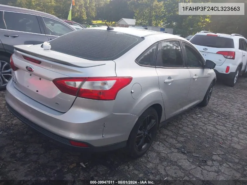 1FAHP3F24CL323663 2012 Ford Focus Se