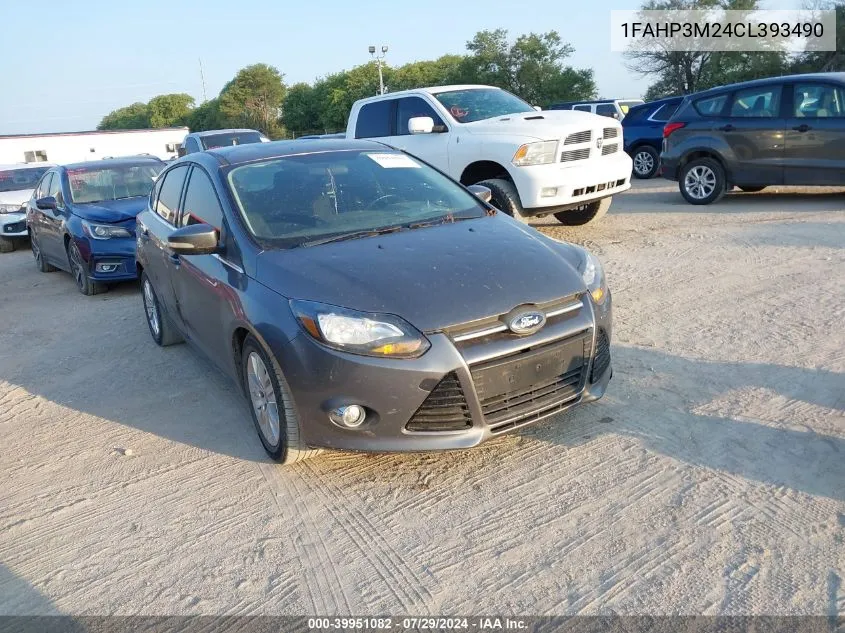 2012 Ford Focus Sel VIN: 1FAHP3M24CL393490 Lot: 39951082