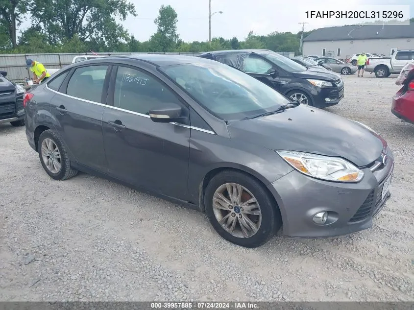 2012 Ford Focus Sel VIN: 1FAHP3H20CL315296 Lot: 39957885