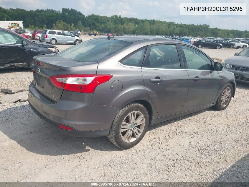 1FAHP3H20CL315296 2012 Ford Focus Sel