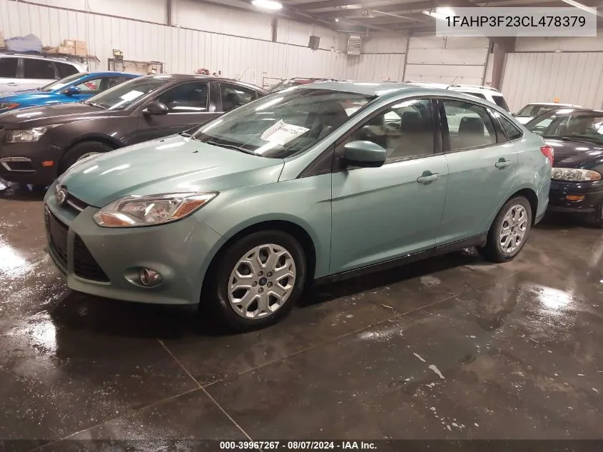 2012 Ford Focus Se VIN: 1FAHP3F23CL478379 Lot: 39967267