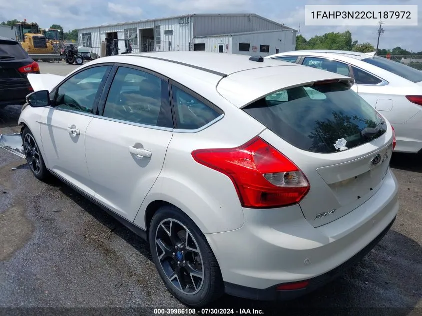 1FAHP3N22CL187972 2012 Ford Focus Titanium