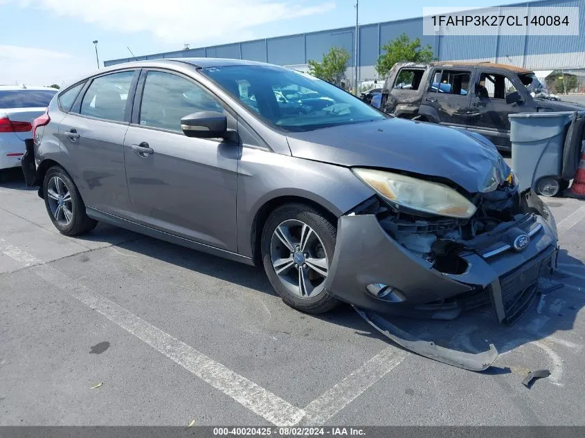 2012 Ford Focus Se VIN: 1FAHP3K27CL140084 Lot: 40020425