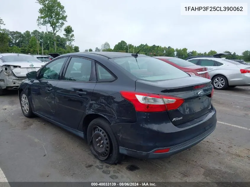 1FAHP3F25CL390062 2012 Ford Focus Se