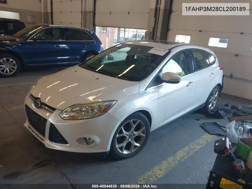 2012 Ford Focus Sel VIN: 1FAHP3M28CL200189 Lot: 40044638