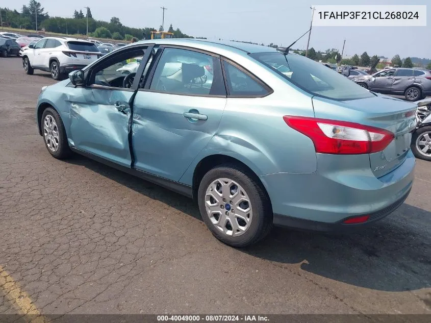 1FAHP3F21CL268024 2012 Ford Focus Se