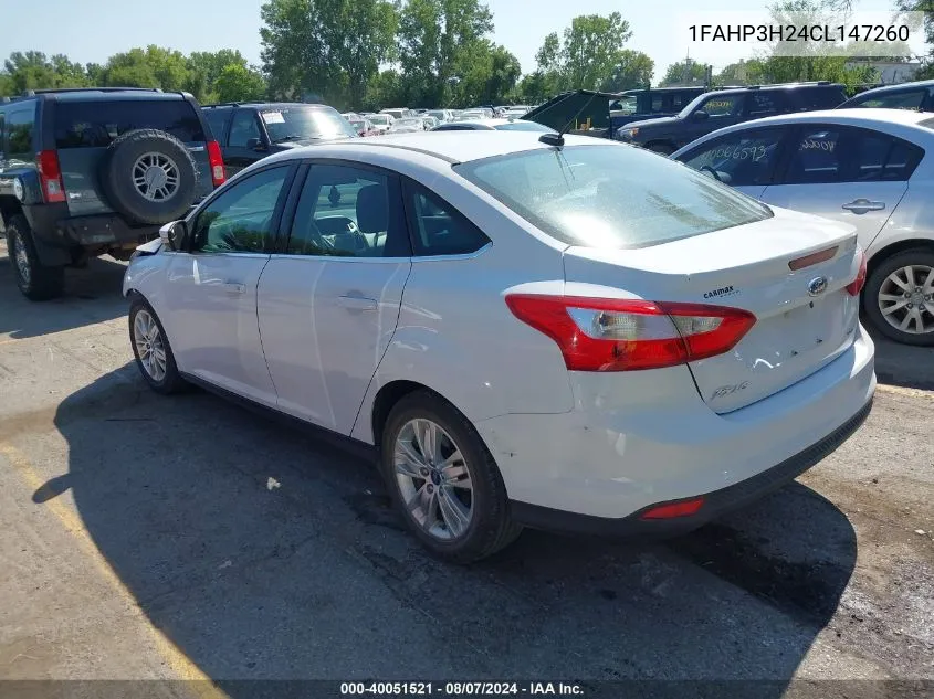 1FAHP3H24CL147260 2012 Ford Focus Sel