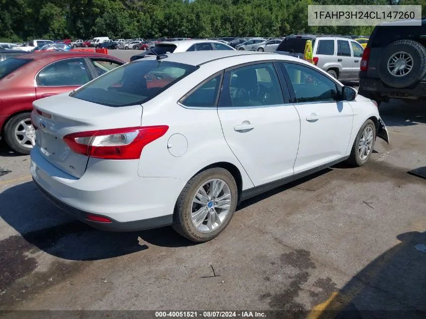 1FAHP3H24CL147260 2012 Ford Focus Sel