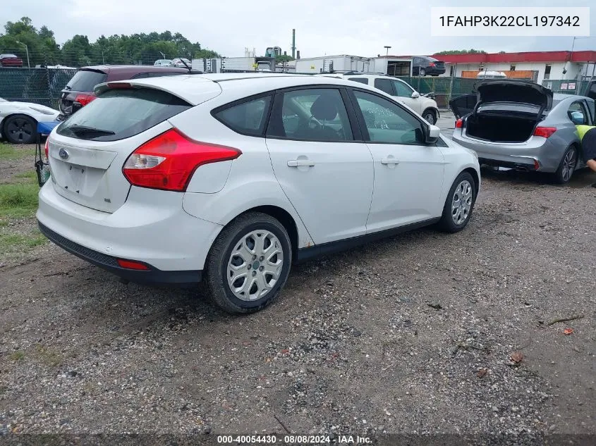 1FAHP3K22CL197342 2012 Ford Focus Se