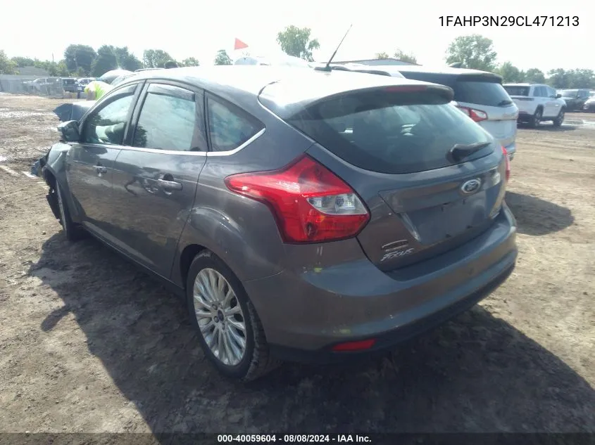 2012 Ford Focus Titanium VIN: 1FAHP3N29CL471213 Lot: 40059604