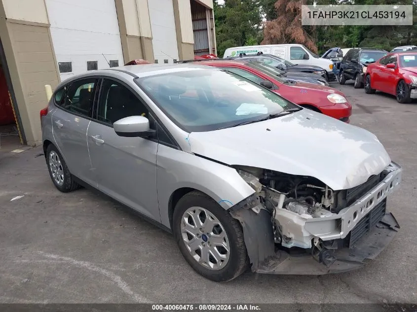 2012 Ford Focus Se VIN: 1FAHP3K21CL453194 Lot: 40060475