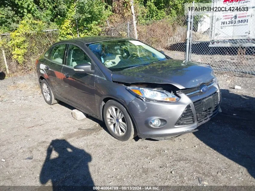 2012 Ford Focus Sel VIN: 1FAHP3H20CL424633 Lot: 40064789