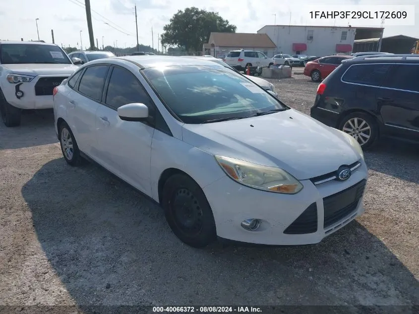 1FAHP3F29CL172609 2012 Ford Focus Se