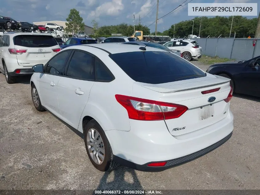 1FAHP3F29CL172609 2012 Ford Focus Se