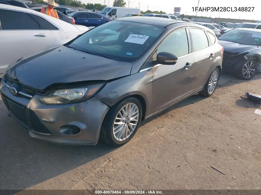 1FAHP3M28CL348827 2012 Ford Focus Sel