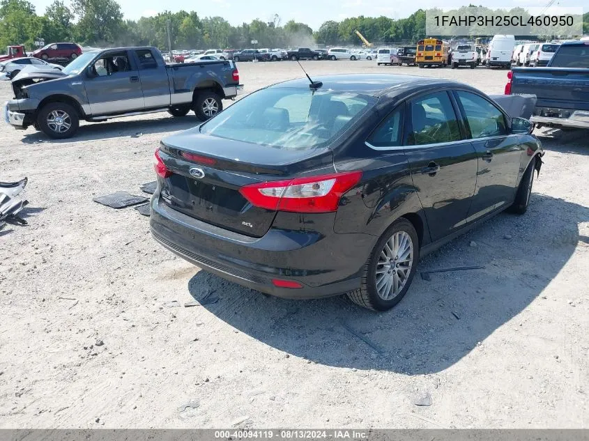 2012 Ford Focus Sel VIN: 1FAHP3H25CL460950 Lot: 40094119