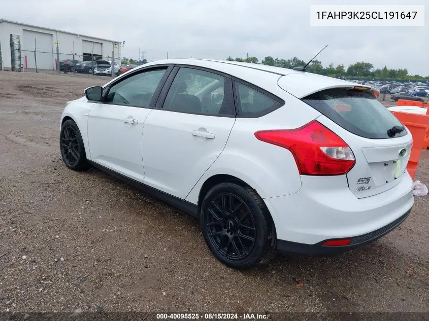 1FAHP3K25CL191647 2012 Ford Focus Se