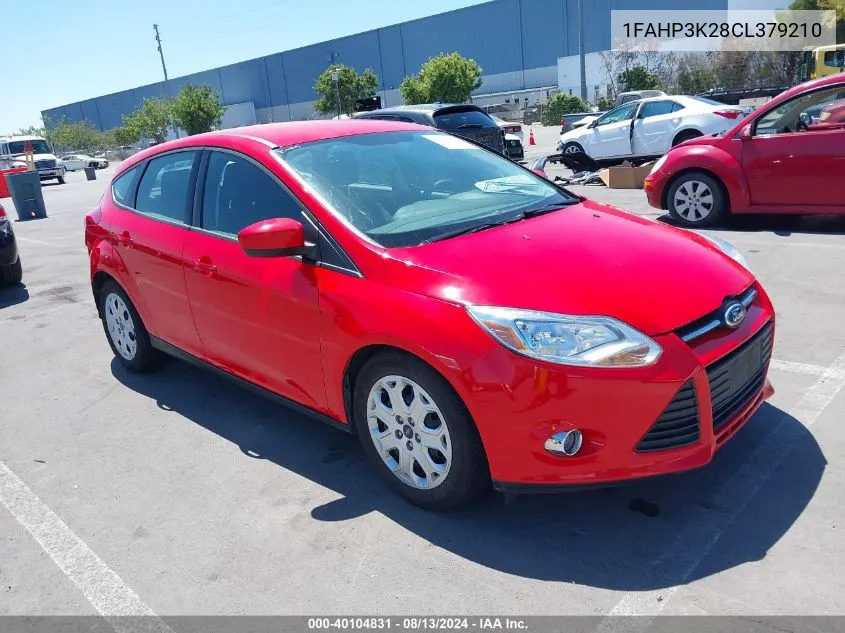 2012 Ford Focus Se VIN: 1FAHP3K28CL379210 Lot: 40104831