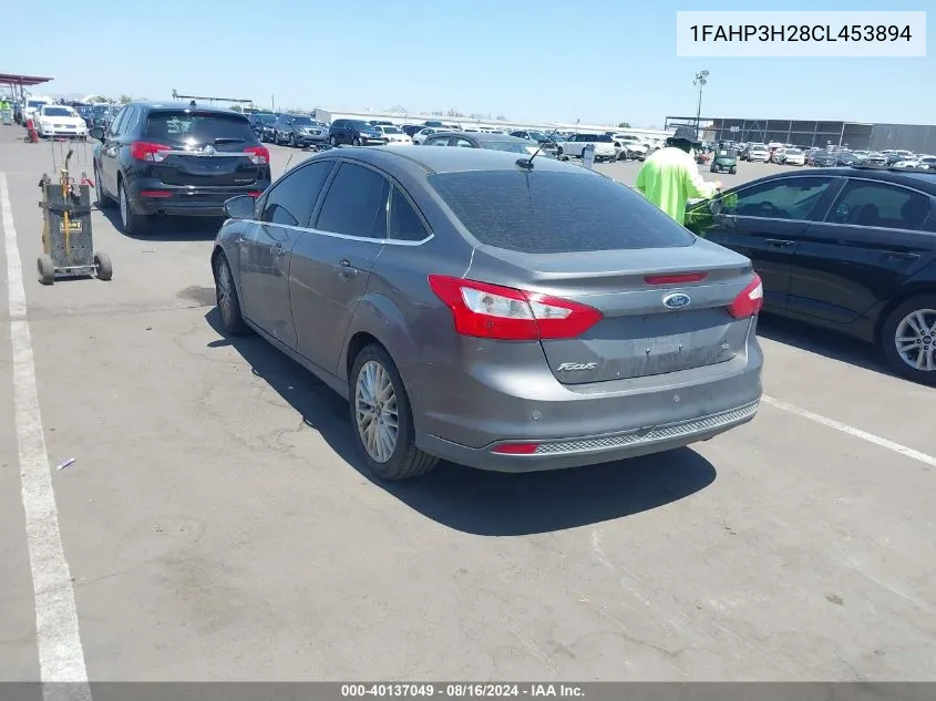 2012 Ford Focus Sel VIN: 1FAHP3H28CL453894 Lot: 40137049