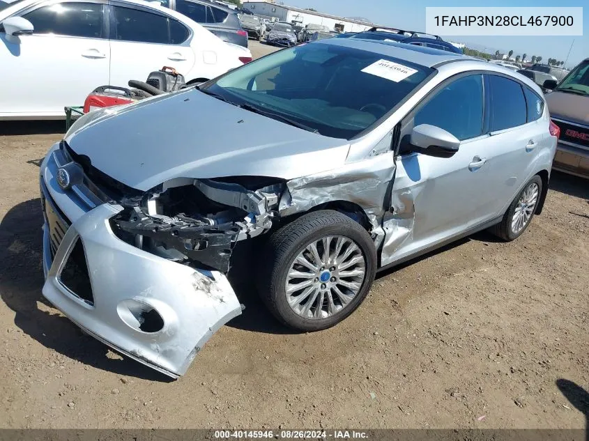 1FAHP3N28CL467900 2012 Ford Focus Titanium