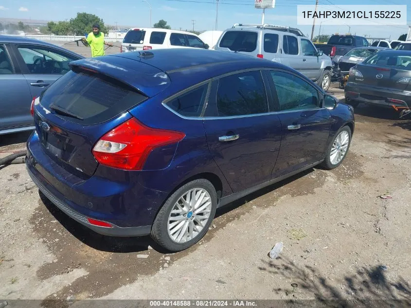 2012 Ford Focus Sel VIN: 1FAHP3M21CL155225 Lot: 40148588