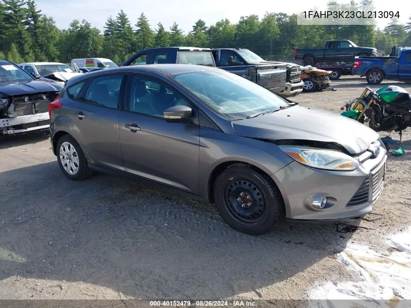 2012 Ford Focus Se VIN: 1FAHP3K23CL213094 Lot: 40152479