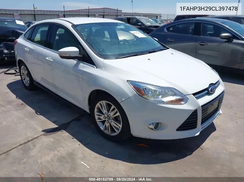 1FAHP3H29CL397478 2012 Ford Focus Sel