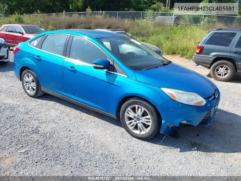 2012 Ford Focus Sel VIN: 1FAHP3H23CL405591 Lot: 40157521